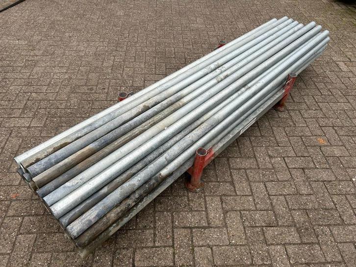 Bouwhekpaal/bouwhek paal/hekwerkpaal 60MM 280CM, Doe-het-zelf en Verbouw, Overige Doe-het-zelf en Verbouw, Gebruikt, Ophalen