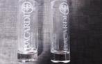 BACARDI long drink glazen,  grote letters,  2 stuks (#12), Ophalen of Verzenden, Zo goed als nieuw, Borrel- of Shotglas