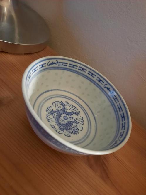 Vintage Chinees porseleinen rijstkommen., Antiek en Kunst, Antiek | Porselein, Ophalen of Verzenden