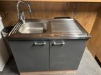 Vrijstaand keukenblok met spoelbak en Grohe mengkraan, Ophalen, Gebruikt, 50 tot 100 cm, Minder dan 100 cm