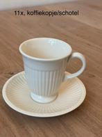11x Koffiekopje + schotel Wedgewood Edme, Overige typen, Ophalen of Verzenden, Zo goed als nieuw, Wedgwood