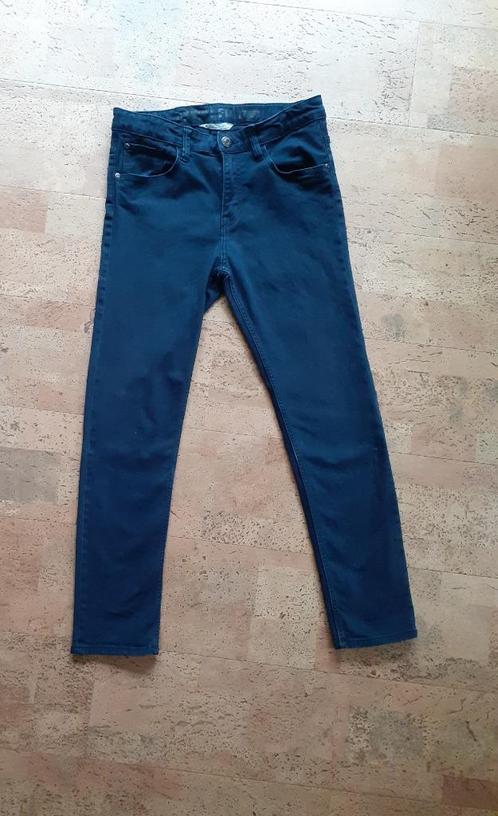Blauwe broek donkerblauw maat 158 katoen jongen H&M ZGAN, Kinderen en Baby's, Kinderkleding | Maat 158, Zo goed als nieuw, Jongen