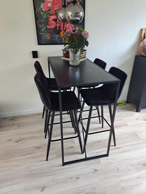Bartafel met stoelen, Huis en Inrichting, Tafels | Statafels, Gebruikt, Ophalen