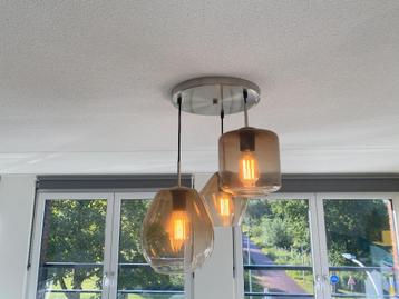 Briloner 3delige plafondlamp LED dimbaar kleur Classic smoke beschikbaar voor biedingen