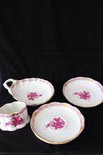 Vintage Herend Apponyii rose porseleinen serviesdelen, Antiek en Kunst, Antiek | Porselein, Ophalen of Verzenden