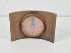 Vintage brons tafelklok Paul Schudel minimalistisch design, Huis en Inrichting, Woonaccessoires | Klokken, Wekker of Tafelklok