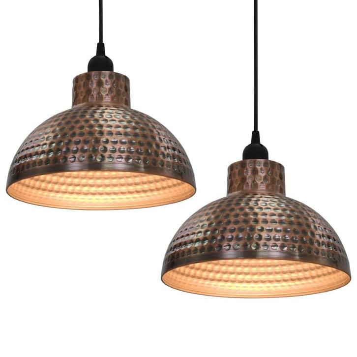2x Halfronde metalen hanglamp plafondlamp GRATIS VERZENDEN!, Huis en Inrichting, Lampen | Hanglampen, Nieuw, Minder dan 50 cm