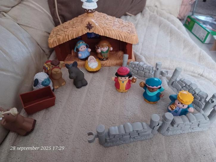 Little people  kerststal  2x 27,50€ en 32,50 €, Kinderen en Baby's, Speelgoed | Fisher-Price, Speelset, Met licht, Ophalen of Verzenden