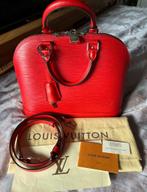 Louis Vuitton Alma Epi noir PM Rouge + strap, Ophalen, Zo goed als nieuw, Rood, Schoudertasje