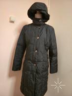 Gerry Weber Edition Lange Gewatteerde Jas, Zwart, Maat 42/44 (L), Ophalen of Verzenden, Zo goed als nieuw