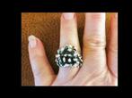 Zilveren Ring met Bijzonder Modernistische Design!, Verzenden, Zilver, Ring