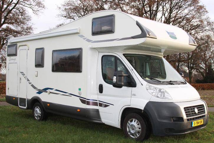 Mclouis Glamys 22 Airco 7P! Stapelbed Zonnepaneel, Caravans en Kamperen, Campers, Bedrijf, meer dan 6, Alkoof, McLouis, Fiat, Diesel