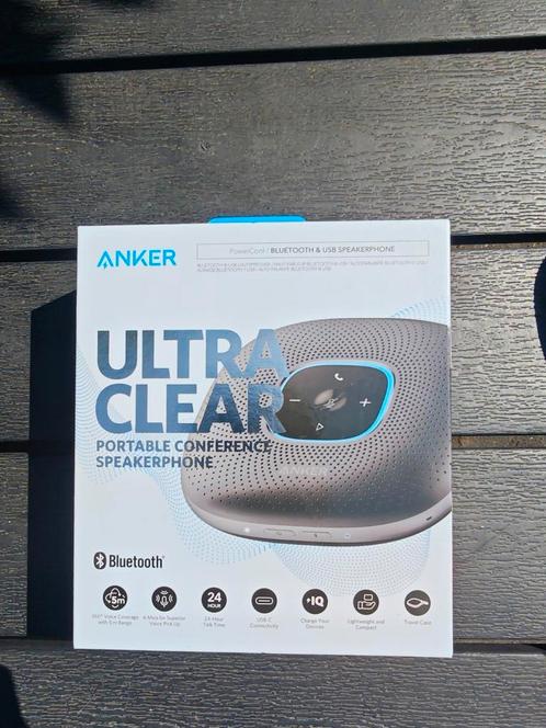 Anker PowerConf Ultra Clear Speakerphone conference ZGAN €69, Telecommunicatie, Mobiele telefoons | Toebehoren en Onderdelen, Zo goed als nieuw