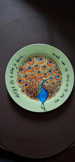 DE bord  met een spreuk .Met een pauw., Ophalen of Verzenden, Nieuw