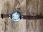 Oozo herenhorloge met lederen band., Ophalen of Verzenden, Zo goed als nieuw, Leer, Overige merken