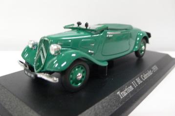 citroen 11bl cabriolet 1938 - altaya  1/43 beschikbaar voor biedingen