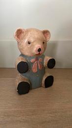 Houten beer 18cm hoog decoratie landelijk brocante, Ophalen, Zo goed als nieuw