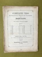 J. Haydn - Klaviertrio nr. 13 B-dur voor viool, cello, piano, Muziek en Instrumenten, Bladmuziek, Gebruikt, Klassiek, Ophalen of Verzenden