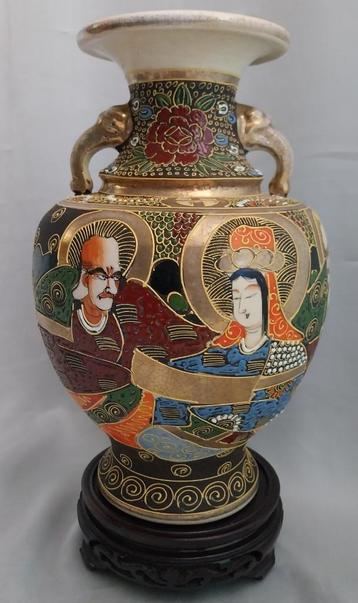 Satsuma vaas (30 cm) - Japan - Handpainted - 1920 beschikbaar voor biedingen