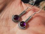 Vanoli - Kleine 925 zilveren oorbellen amethyst / amethist, Sieraden, Tassen en Uiterlijk, Oorbellen, Daiva1973@hotmail.com, Hangers