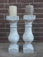 2 betonnen balusters zuilen pilaren tuinbeelden beton, Tuin en Terras, Tuinbeelden, Ophalen of Verzenden, Nieuw