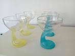 6 Zeldzame cocktail/dessert glazen/ ijscoupes Bormioli Rocco, Glas of Glazen, Ophalen of Verzenden, Overige stijlen, Glas
