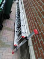 Altrex uitschuifbare ladder met 2x 9 sporten en ladder, Doe-het-zelf en Verbouw, Ladders en Trappen, Ophalen of Verzenden, Zo goed als nieuw