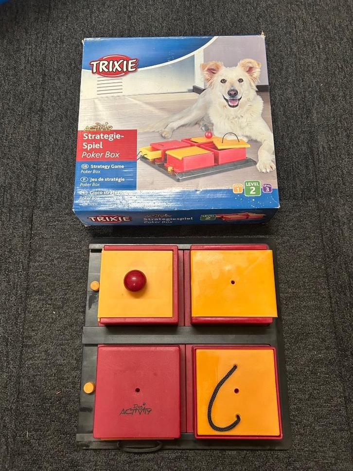 Trixie Honden Strategie Spel "Poker", Dieren en Toebehoren, Hondenspeelgoed, Nieuw, Intelligentiespeelgoed, Ophalen of Verzenden