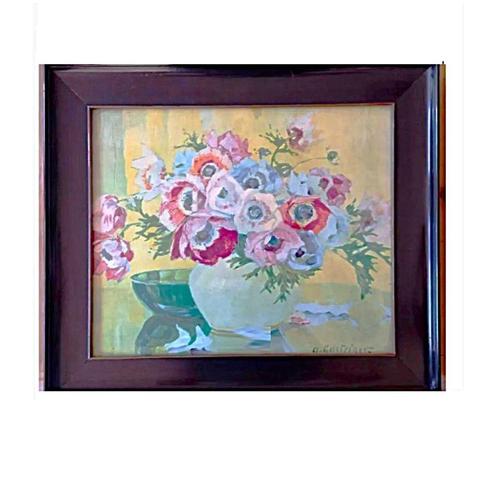 Anna Gasteiger (1877-1954) Klaprozen Papavers Schilderij, Antiek en Kunst, Kunst | Schilderijen | Klassiek, Ophalen of Verzenden