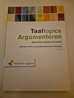 Taaltopics argumenteren, Ophalen of Verzenden, Nieuw, HBO, Cees Braas; Ellie van der Geest; Annemieke Schepper