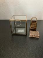 Deco set Amberblokje -mini rasp in box zwart of goud Nieuw, Ophalen of Verzenden, Nieuw