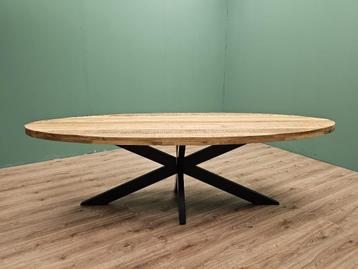 Eettafel Mangohout | Ovaal | 180cm | 200cm | 220cm | 240cm | beschikbaar voor biedingen