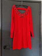 Rode, fijn gebreide jurk van Roccobarocco - Maat M, Kleding | Dames, Ophalen of Verzenden, Gedragen, Rood, Roccobarocco