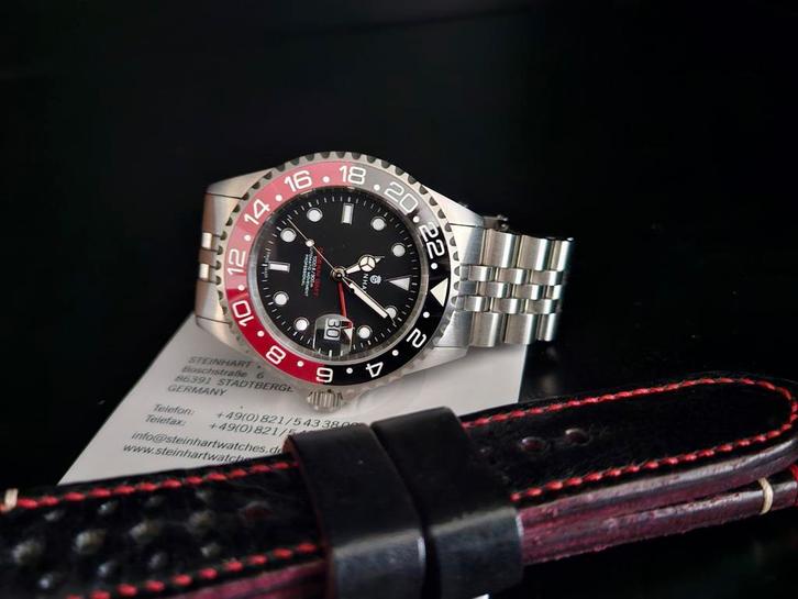 Steinhart Ocean One Coke - 4 maand jong, Sieraden, Tassen en Uiterlijk, Horloges | Heren, Zo goed als nieuw, Polshorloge, Overige merken