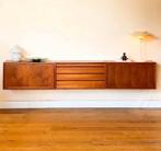 Poul Cadovius modulair zwevend wandmeubel, Huis en Inrichting, Ophalen, Teakhout, Zo goed als nieuw, Minder dan 100 cm