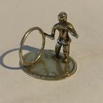 Zilveren miniatuur man met hoepel - 2,4 cm 8 gram, Antiek en Kunst, Ophalen of Verzenden, Zilver
