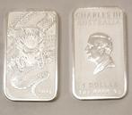 Dragon Rectangular 2025 1 oz zilveren munt, Ophalen of Verzenden, Zilver