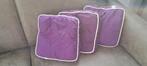 3 paarse kussentjes 30x30cm, Ophalen of Verzenden, Zo goed als nieuw, Vierkant