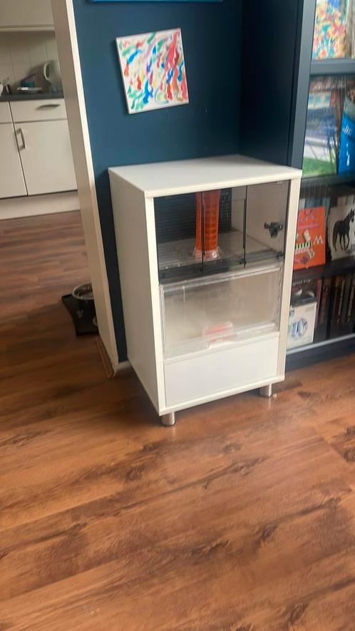 Luxe wit hamsterhok, Dieren en Toebehoren, Knaagdieren en Konijnen | Toebehoren, Gebruikt, Transportkoffer of -box, Ophalen