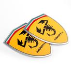 Tricolore Abarth. Aluminium. 2 stuks., Ophalen of Verzenden