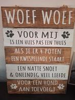 Tekstbord hond, Huis en Inrichting, Ophalen of Verzenden, Zo goed als nieuw