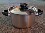Kookpan van BK Karaat+ met deksel, diameter 20cm x 11cm hoog, Zo goed als nieuw, Rvs, Keramische plaat, Ophalen