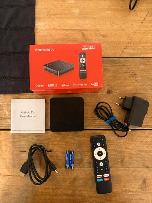 Chromecast Android TV Box 4k Mediaspeler, Audio, Tv en Foto, Mediaspelers, Nieuw, Zonder harde schijf, HDMI, Ophalen of Verzenden