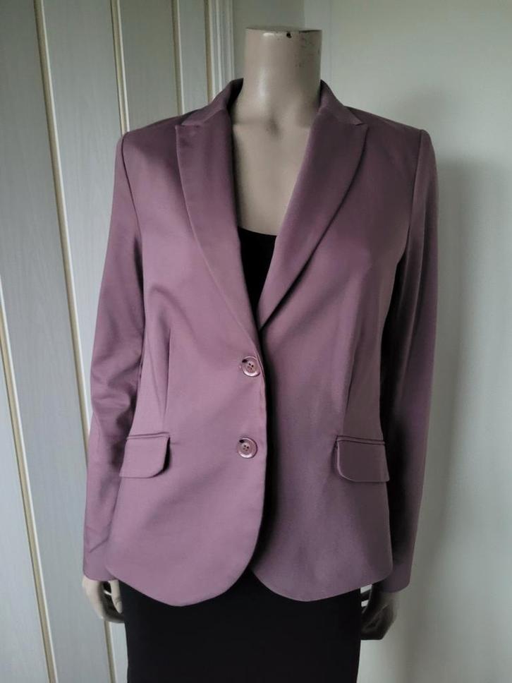 Summum jasje lila maat 38/40, Kleding | Dames, Jasjes, Kostuums en Pakken, Zo goed als nieuw, Jasje, Maat 38/40 (M), Paars, Ophalen of Verzenden