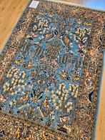 Vintage handgeknoopt perzisch tapijt ghom 158x100, Info@SlatsAntiek.nl, 100 tot 150 cm, Perzisch, Ophalen of Verzenden