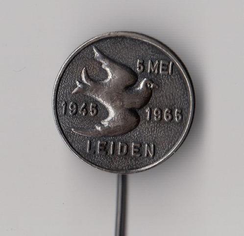 Leiden 5 Mei 10 jaar Vrijheid Duif speldje, Verzamelen, Speldjes, Pins en Buttons, Gebruikt, Speldje of Pin, Overige onderwerpen