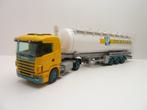 Scania 4  '' de Rijke - Spijkenisse ''  Tekno, Hobby en Vrije tijd, Modelauto's | 1:50, Ophalen of Verzenden, Zo goed als nieuw