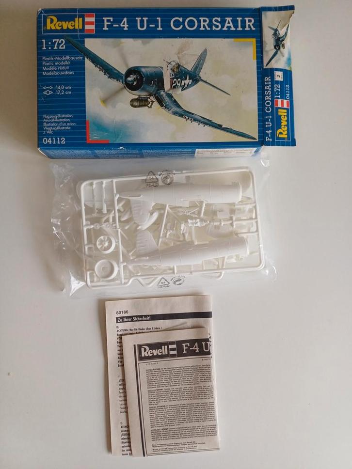 Revell F-4U-1 Corsair 1:72 Modelbouwdoos nieuwe, Hobby en Vrije tijd, Modelbouw | Vliegtuigen en Helikopters, Nieuw, Vliegtuig