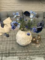 Nieuw zijden boeket incl ivory Kersten vaas, Huis en Inrichting, Ophalen, Binnen, Info@colors&joy.nl, Nieuw