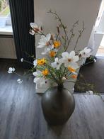 Vaas met kunstbloemen kompleet, Ophalen, Zo goed als nieuw